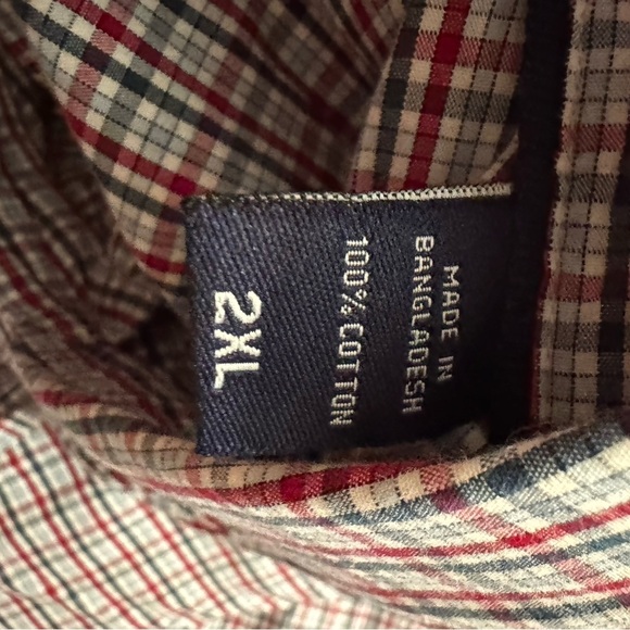 Wrangler Red and Blue Casual Button Down Shirt 2XL - Picture 11 of 11